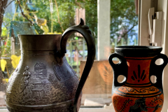 Wine Jugs N Grapevines